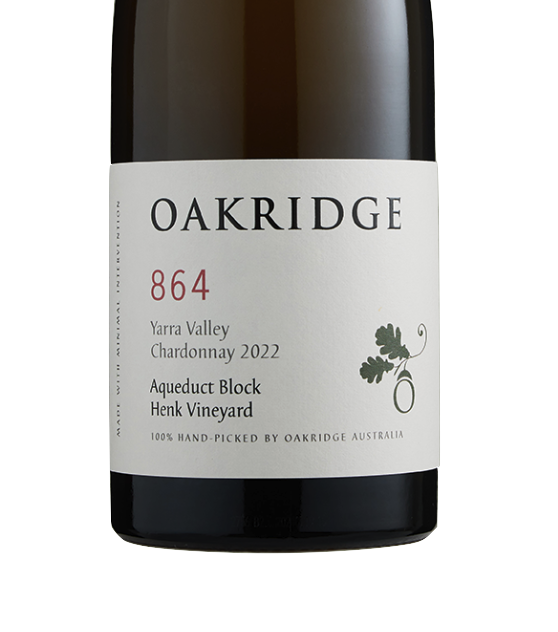 (image for) Oakridge Wines 864 Henk Single Block Release Aqueduct Block Chardonnay 2022 [JH 98]